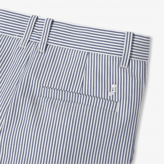Boy striped twill Bermuda shorts
