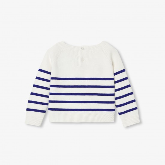 Baby girl cotton sailor top