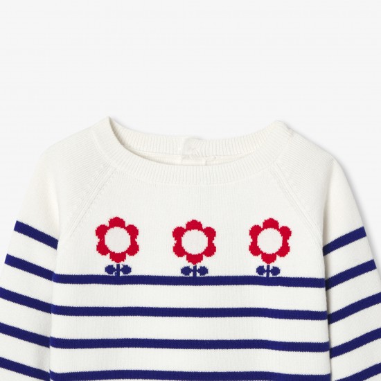 Baby girl cotton sailor top