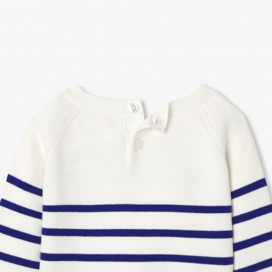 Baby girl cotton sailor top