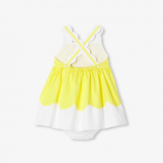Baby girl  poplin ceremony dress
