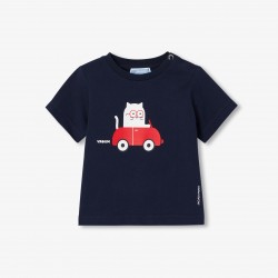 Baby boy short-sleeved cotton T-shirt