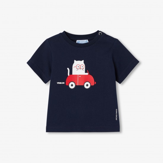 Baby boy short-sleeved cotton T-shirt