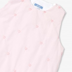6-24 months adjustable embroidered poplin sleeping bag