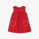 Baby girl sleeveless dress in cotton piqué