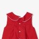 Baby girl sleeveless dress in cotton piqué