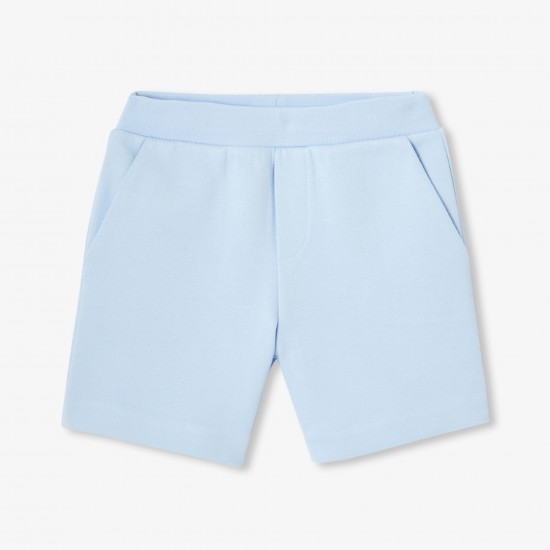 Boys' double-sided piqué fleece shorts