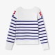 Girls' jersey knit sailor sweater