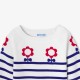 Girls' jersey knit sailor sweater