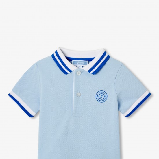Baby boy short-sleeved polo shirt