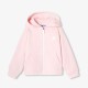 Girls' piqué zip-up sweatshirt