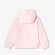 Girls' piqué zip-up sweatshirt