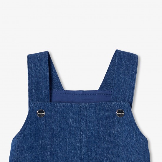 Baby girl denim pinafore dress