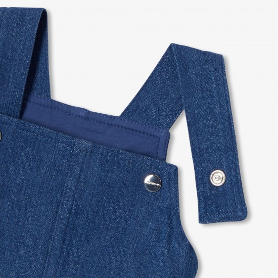 Baby girl denim pinafore dress