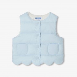 Baby girl sleeveless padded jacket