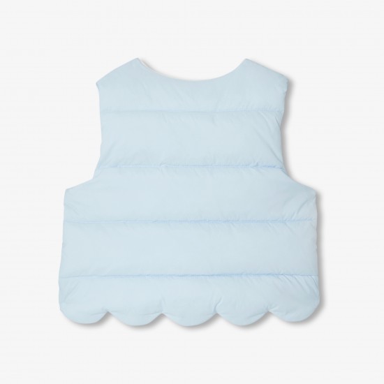 Baby girl sleeveless padded jacket