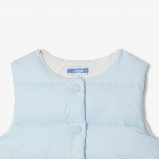 Baby girl sleeveless padded jacket