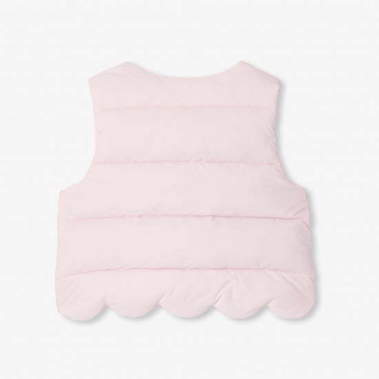 Baby girl sleeveless padded jacket