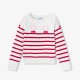 Girls' jersey knit sailor sweater