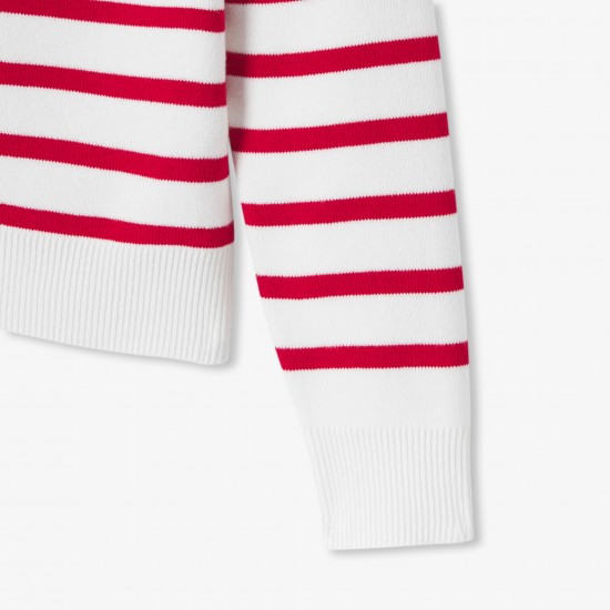 Girls' jersey knit sailor sweater
