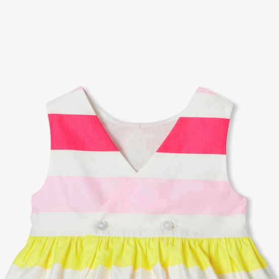 Baby girl cotton satin ceremony dress