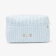 Quilted cotton toiletry bag