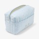 Quilted cotton toiletry bag
