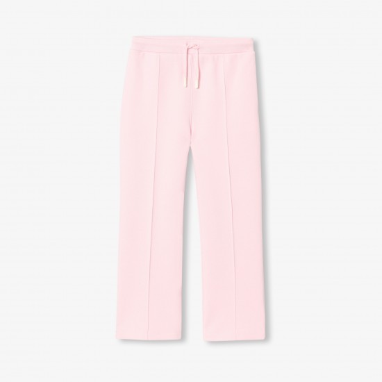 Girls' piqué knit jogging pants