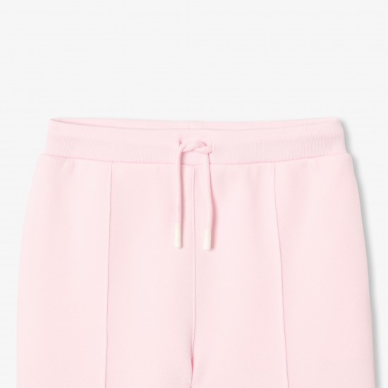 Girls' piqué knit jogging pants