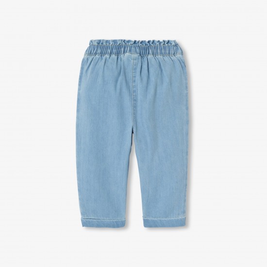 Baby girl chambray trousers