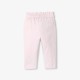 Baby girl paper bag trousers in cotton satin