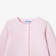 Baby girl cardigan in garter stitch