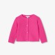 Baby girl cardigan in garter stitch