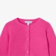 Baby girl cardigan in garter stitch
