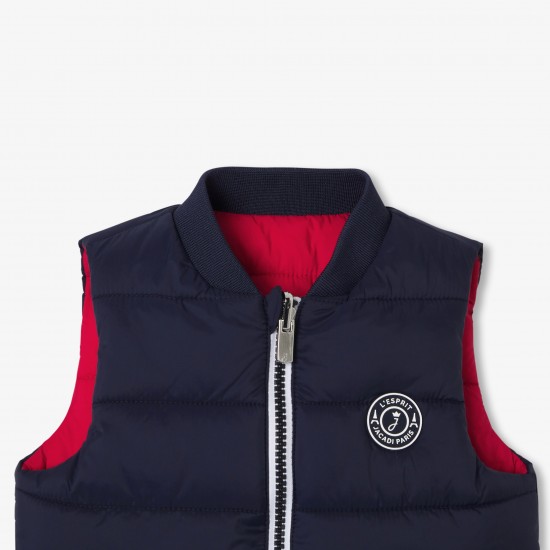 Baby boy reversible sleeveless  jacket