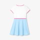 Girls' piqué knit dress