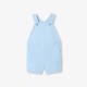 Baby boy short dungarees in twill