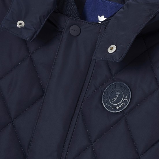 Boy quilted mid-season coat