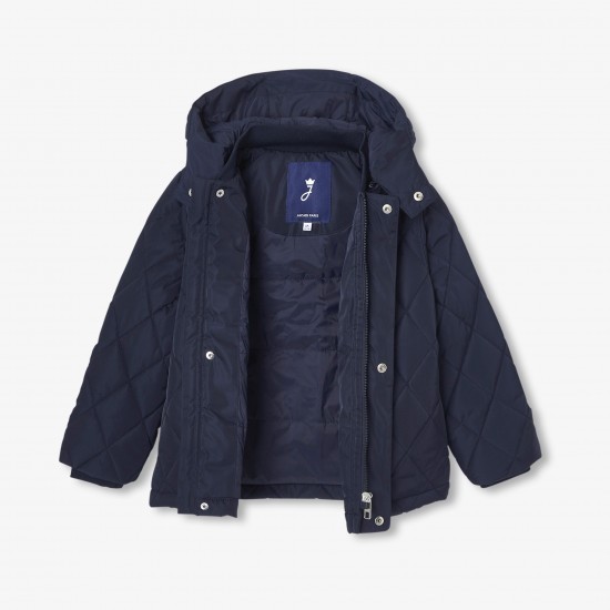 Boy quilted mid-season coat