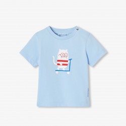 Baby boy short-sleeved cotton T-shirt