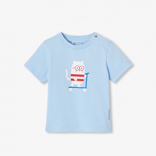 Baby boy short-sleeved cotton T-shirt