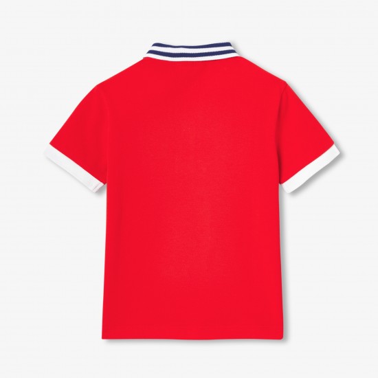 Children's cotton polo shirt