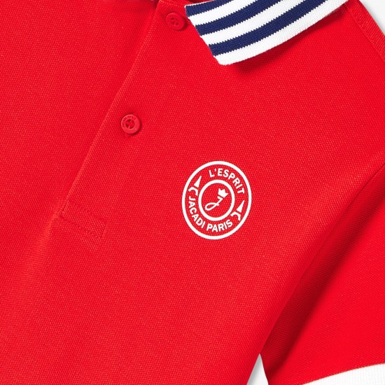 Children's cotton polo shirt