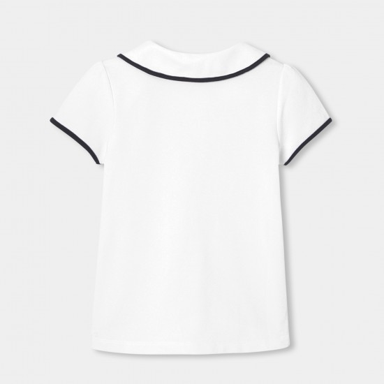 Girl short-sleeved polo shirt
