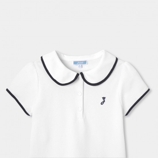 Girl short-sleeved polo shirt