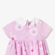 Baby girl cotton dress with floral pattern