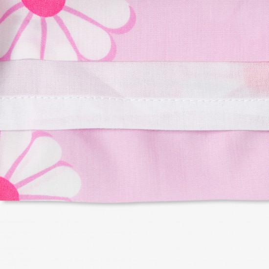 Baby girl cotton dress with floral pattern