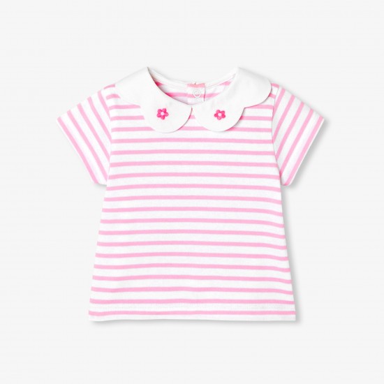 Baby girl cotton sailor top
