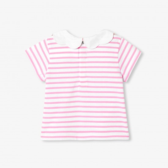 Baby girl cotton sailor top