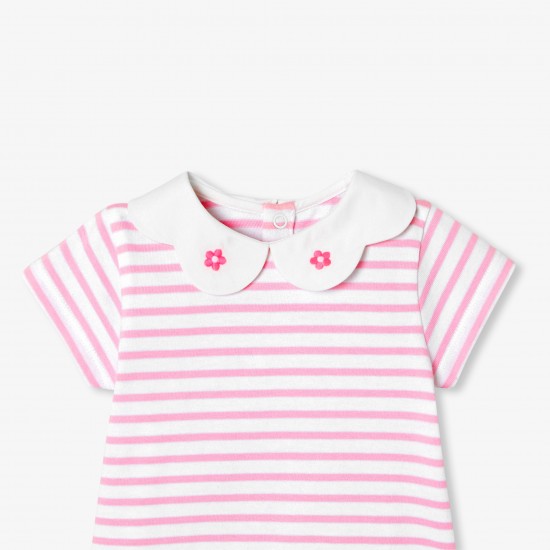 Baby girl cotton sailor top